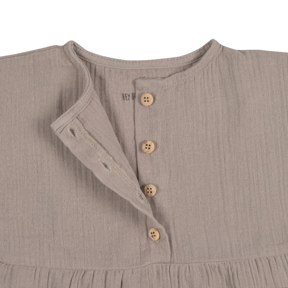 Lässig Kinderkleid - Bio Baumwolle, Taupe, Grau Osterangebot
