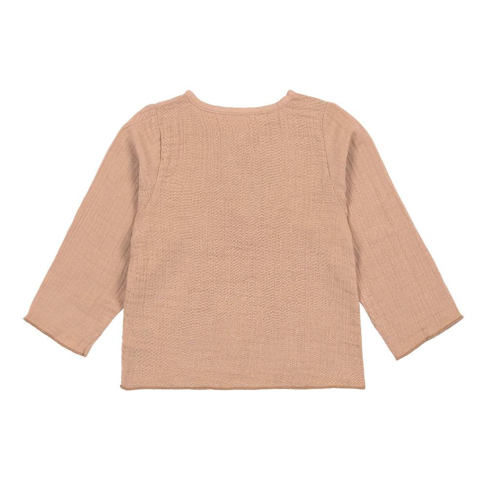 Lässig Musselin Langarmshirt - Bio Baumwolle, Orange Muttertagsangebot