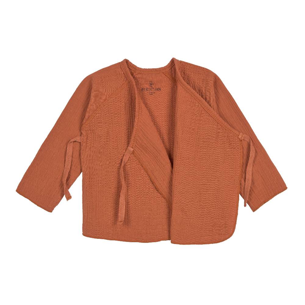 Lässig Baby Wickelshirt - Bio Baumwolle, Rostrot Valentinstagsangebot