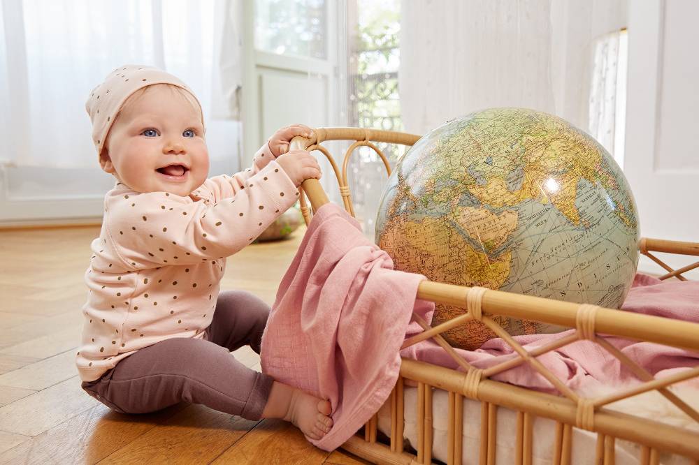 Lässig Baby Schlafanzug - Bio Baumwolle, Dots, Rosa Jubiläumsangebot