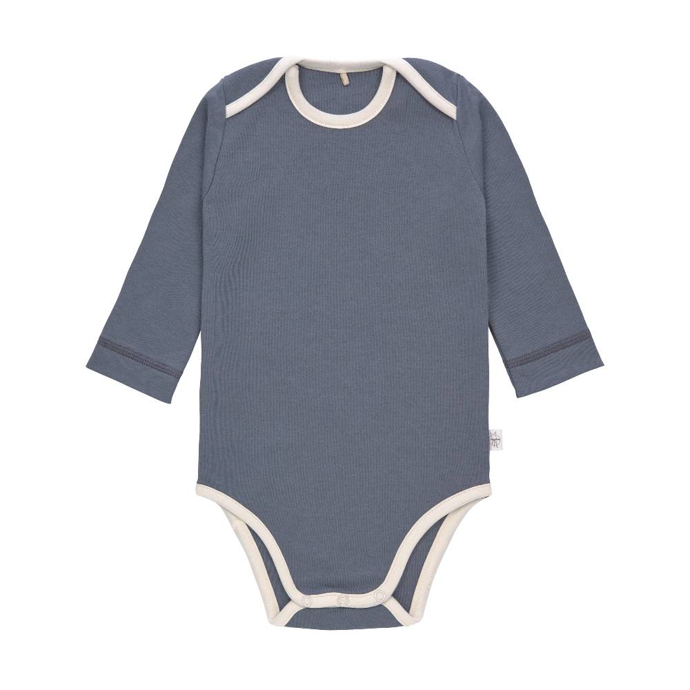Lässig Baby Body (2er Set) langarm - Bio Baumwolle, Blau Exklusive Angebote