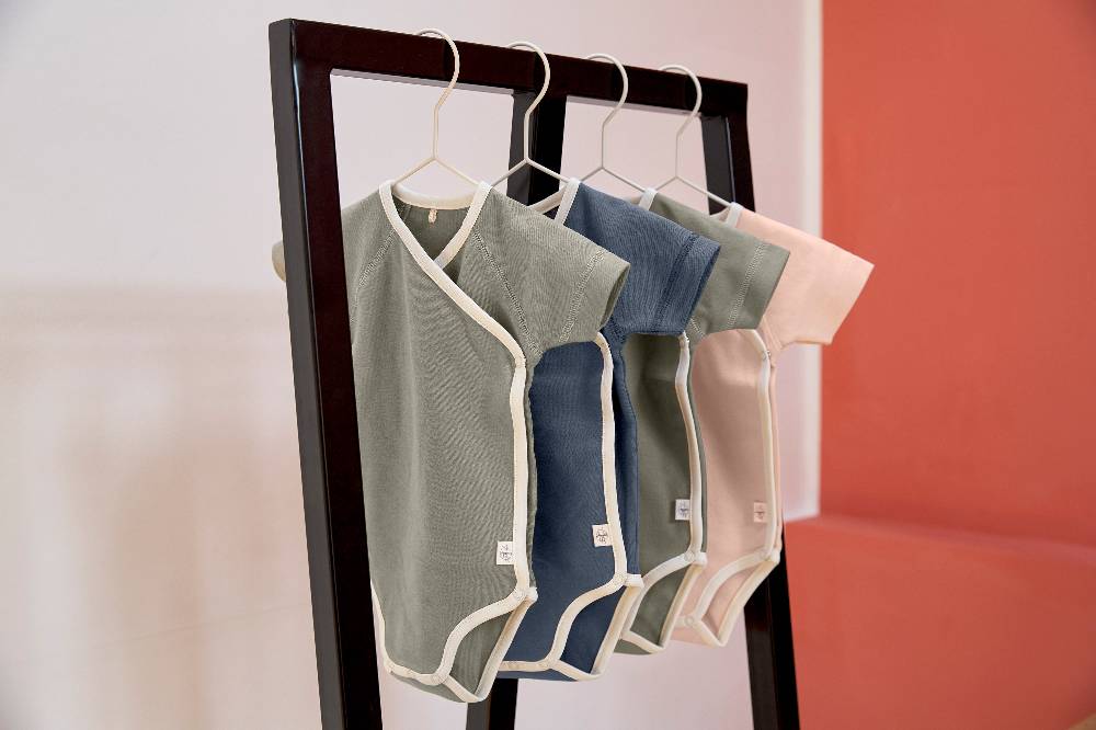 Lässig Baby Body (2er Set) langarm - Bio Baumwolle, Blau Exklusive Angebote