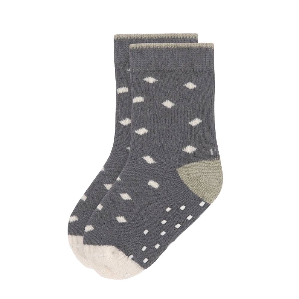 Lässig Kinder Antirutsch-Socken (2er-Set), Anthrazit Oliv Blitzangebot