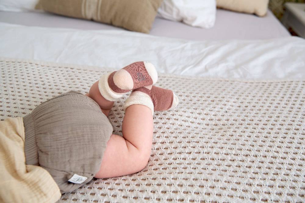 Lässig Baby Hose - Bio Baumwolle, Taupe, Grau Große Rabatte