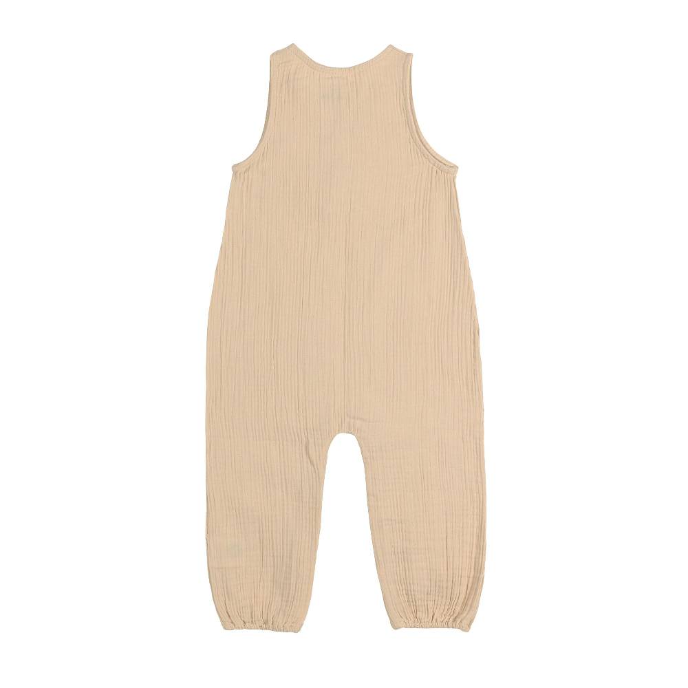 Lässig Baby Jumpsuit - Bio Baumwolle, Nature, Beige Tiefpreis