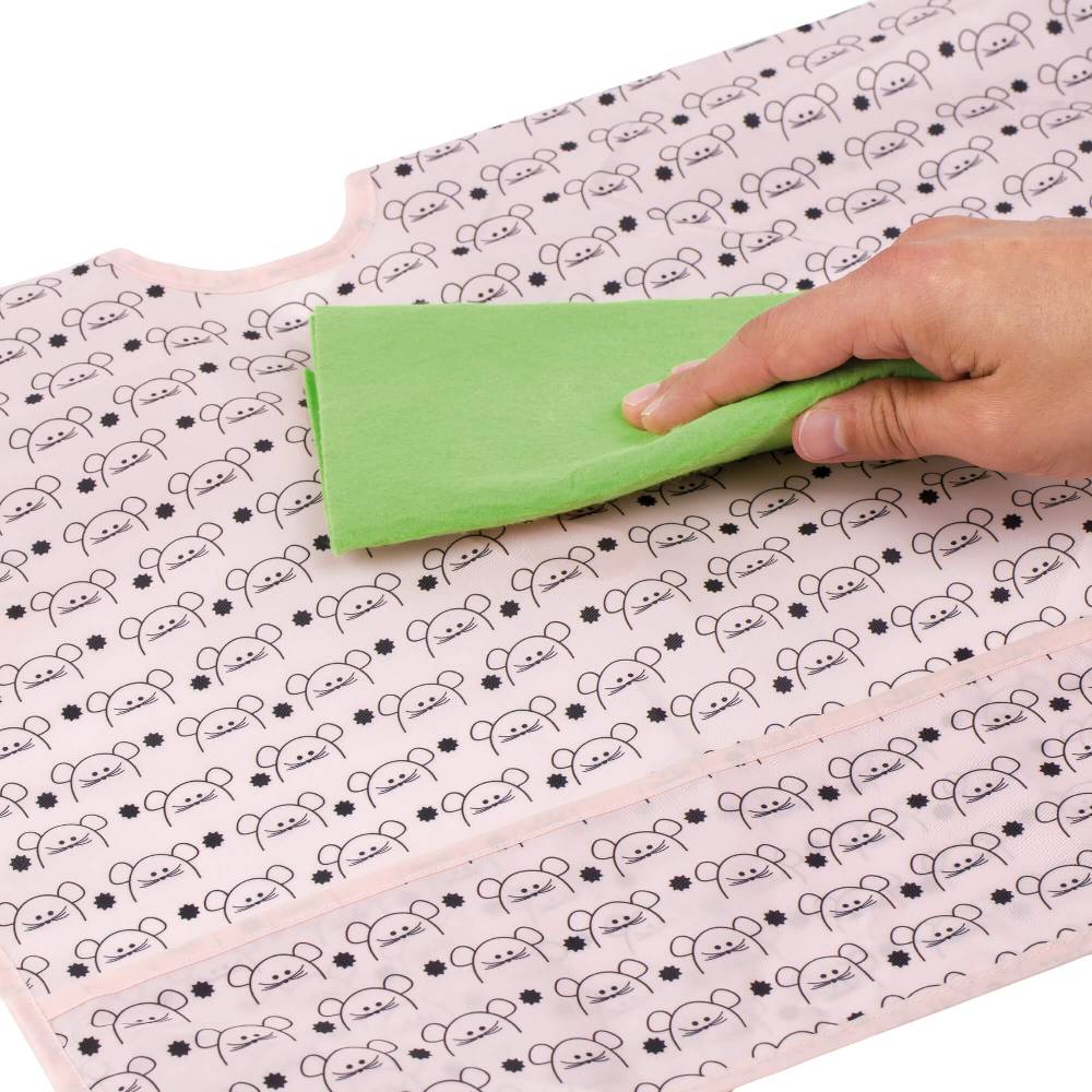 Lässig Ärmellätzchen - Bib Long Sleeve, Little Chums Mouse Begrenzte Freigabe
