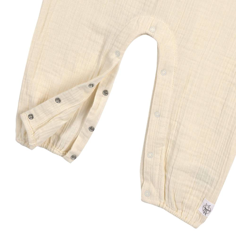 Lässig Musselin Jumpsuit - Bio Baumwolle, Hellgelb Neueste Stile