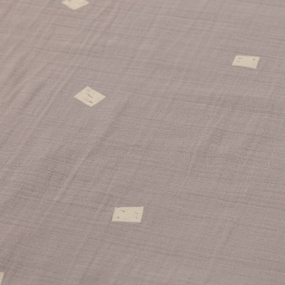 Lässig Babydecke - Bio Baumwolle, Blocks Taupe, Grau Letzter Tag