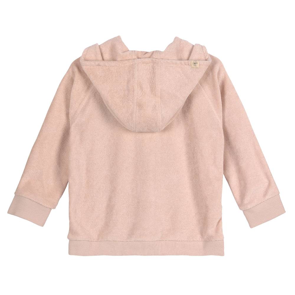 Lässig Frottee Jacke Kinder - Powder Pink, Rosa Bis zu 50% Rabatt