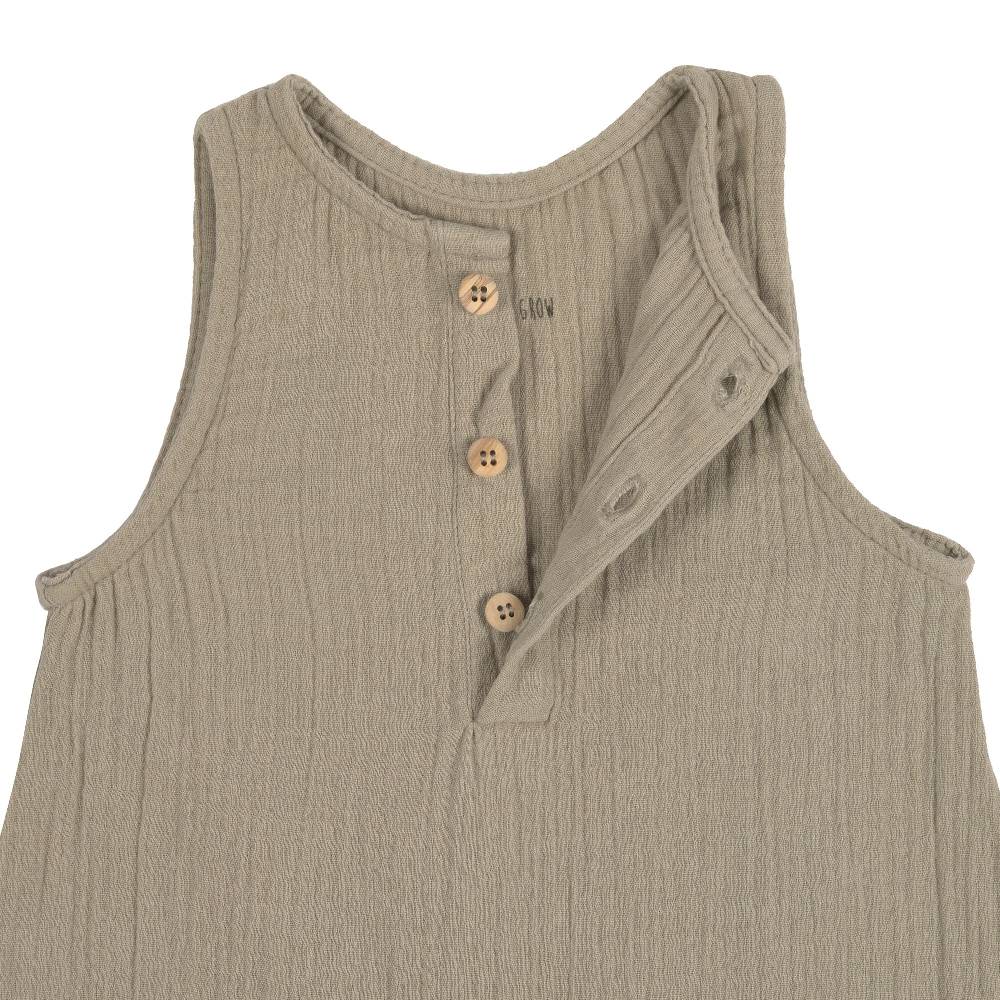 Lässig Baby Jumpsuit - Bio Baumwolle, Oliv Bis zu 65% Rabatt