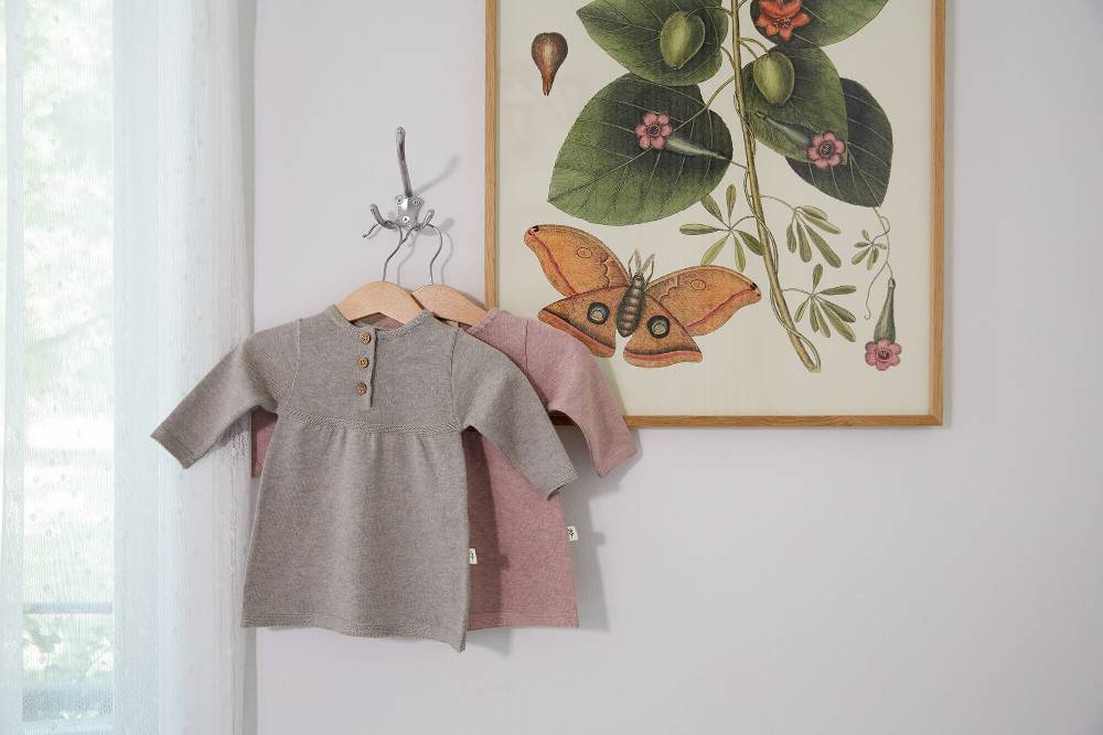 Lässig Babykleid - Strick Bio-Baumwolle, Grau Bis zu 55% Rabatt