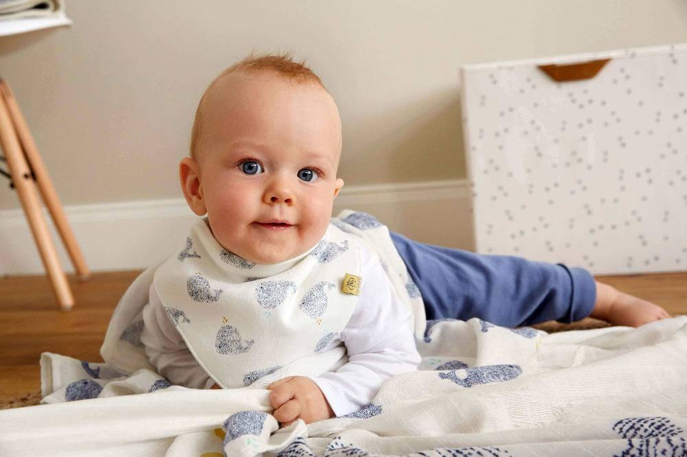 Lässig Dreieckstuch Baby - Bandana, Little Water Whale Super Rabatt