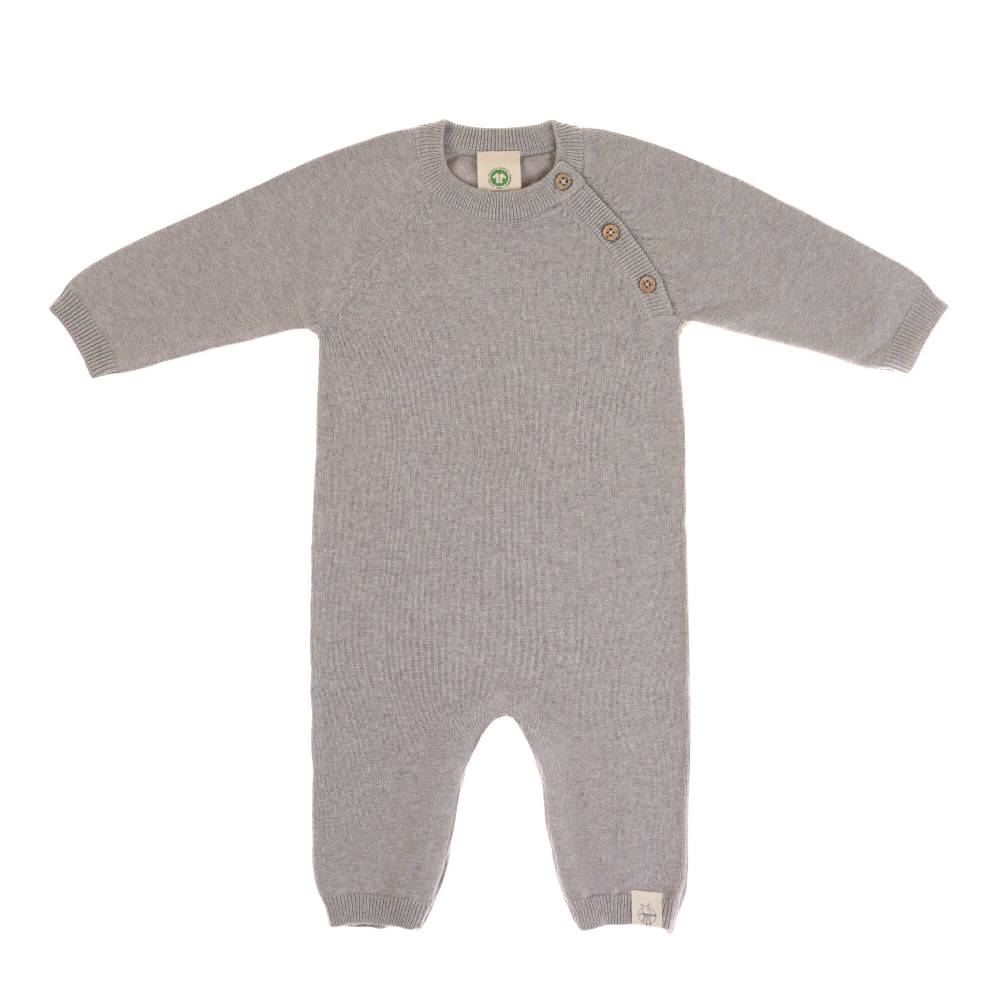 Lässig Baby Strampler - gestrickter Overall, Grau Begrenzt auf 3 Tage