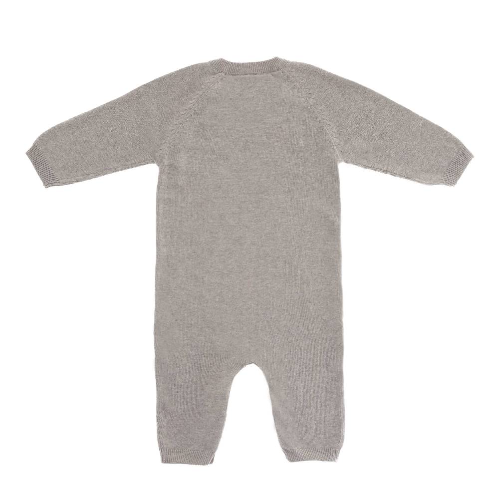Lässig Baby Strampler - gestrickter Overall, Grau Begrenzt auf 3 Tage