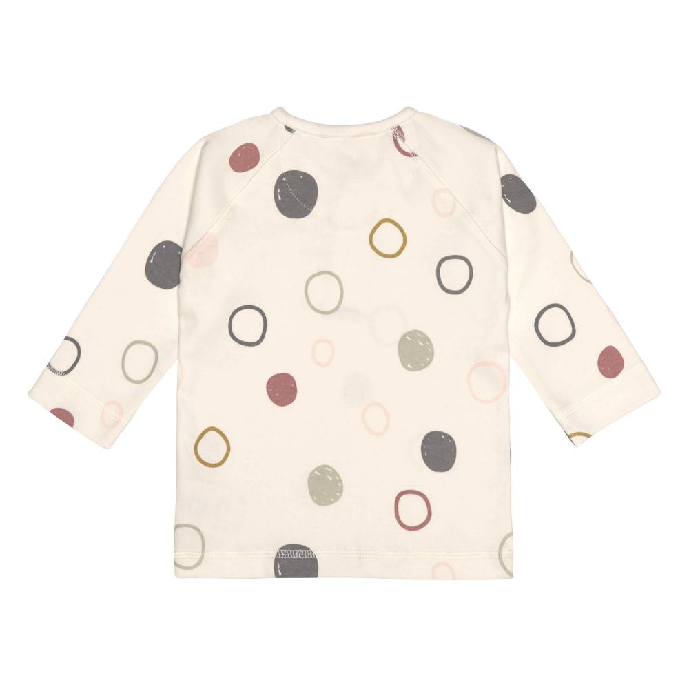 Lässig Baby Langarmshirts - Bio Baumwolle, Circles, Weiß Speichern exportieren