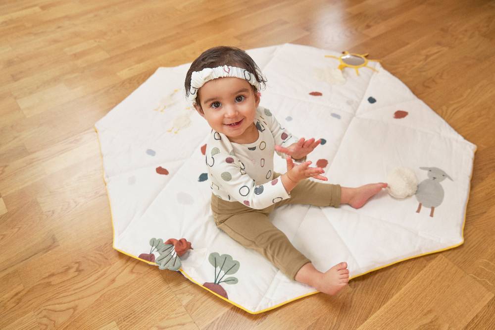 Lässig Baby Langarmshirts - Bio Baumwolle, Circles, Weiß Speichern exportieren