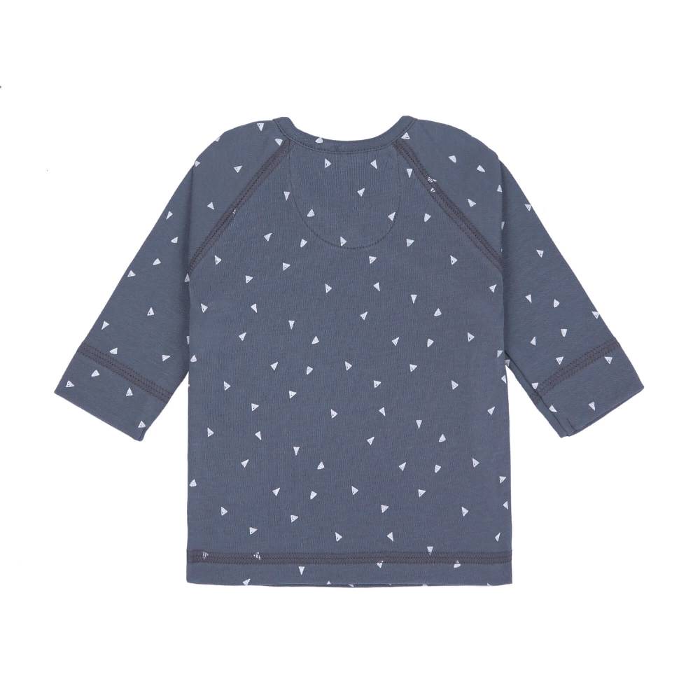 Lässig Baby Wickelshirt - Bio Baumwolle, Triangle, Blau Im Verkauf