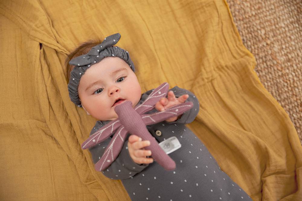 Lässig Baby Body kurzarm - Bio Baumwolle, Punkte, Anthrazit 50% Rabatt für begrenzte Zeit