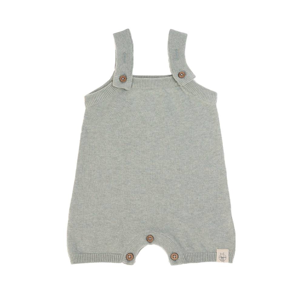 Lässig Baby Strampler - gestrickter Jumpsuit, Salbei Fabrikverkauf