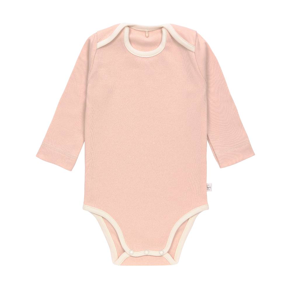 Lässig Baby Body (2er Set) langarm - Bio Baumwolle, Rosa Oliv Blitzverkäufe