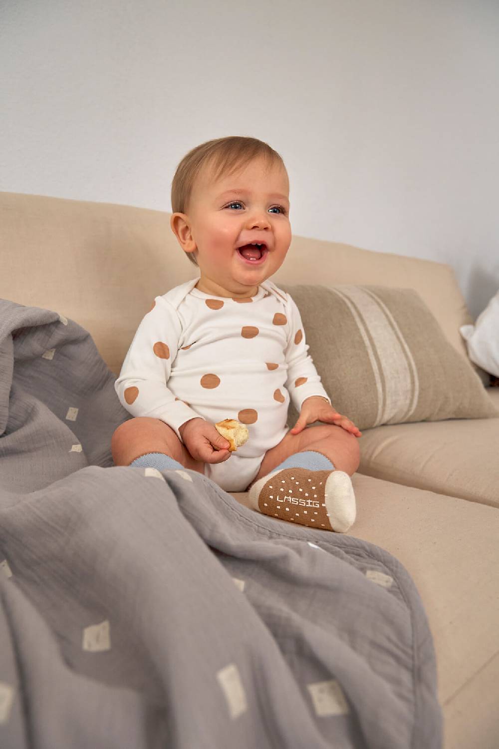 Lässig Kinder Socken 3er-Set, Hellblau Karamell Kostenloser Versand