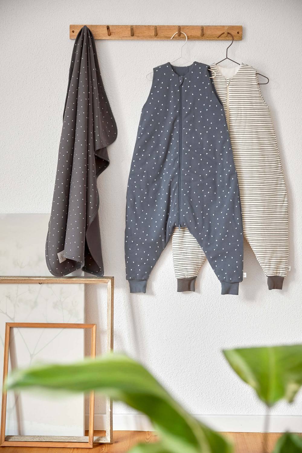 Lässig Babydecke - Bio Baumwolle, Spots Anthracite Großer Ausverkauf