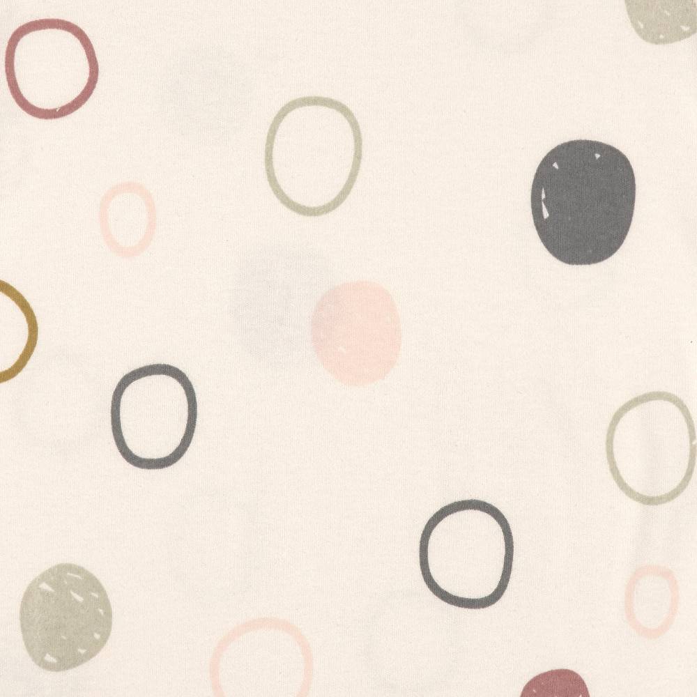 Lässig Baby Schlafanzug - Bio Baumwolle, Circles, Weiß Black Friday