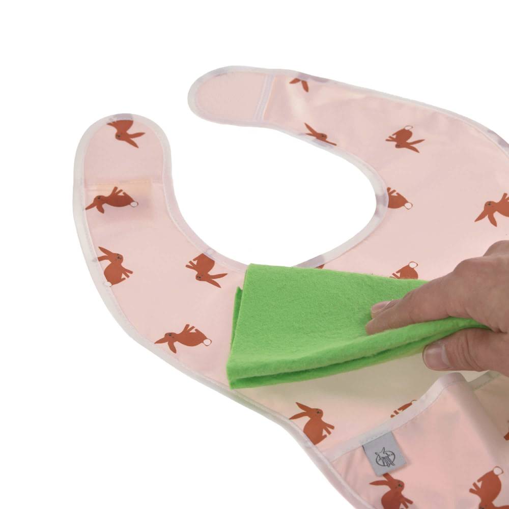 Lässig Lätzchen mit Auffangtasche (2 Stk) - Little Forest, Hase (6 bis 24 Monate) Neueste Mode