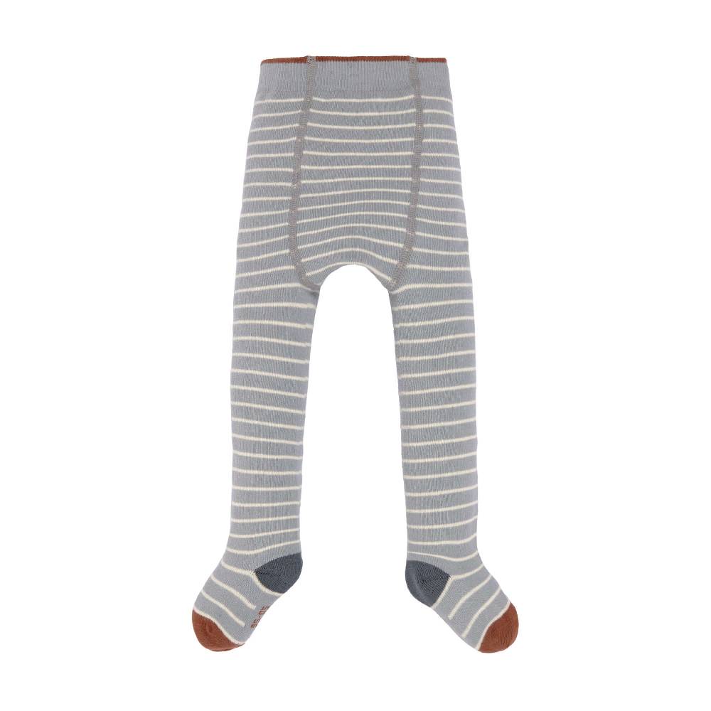 Lässig Strumpfhose - Tights GOTS, Tiny Farmer, Striped Orange Grey White Sonderangebot der Fabrik