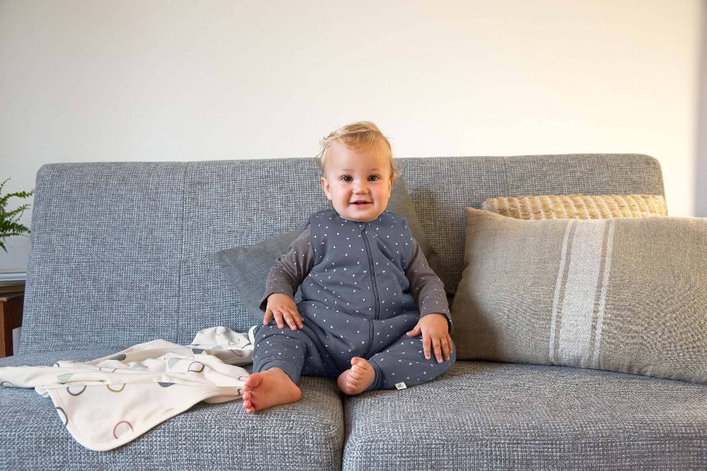 Lässig Babydecke - Bio Baumwolle, Circles Offwhite Fabrikladen