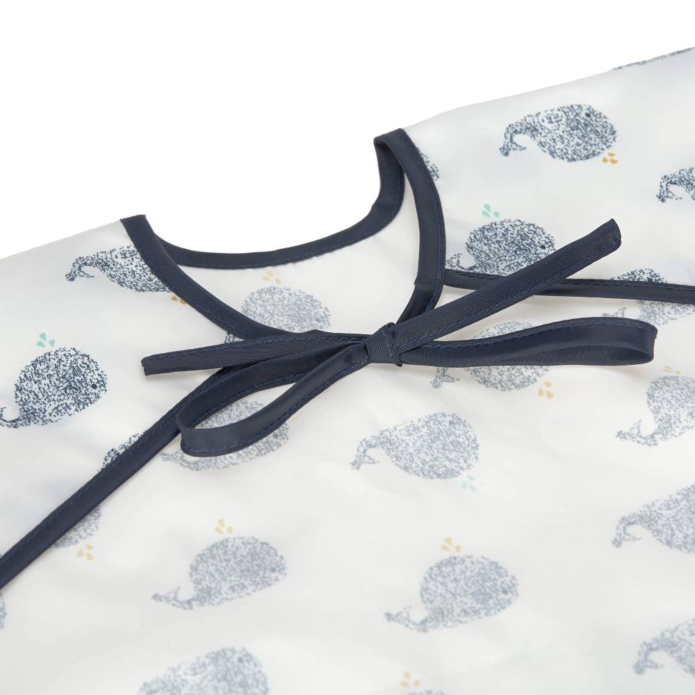 Lässig Ärmellätzchen - Bib Long Sleeve, Little Water Whale Begrenzt auf 3 Tage