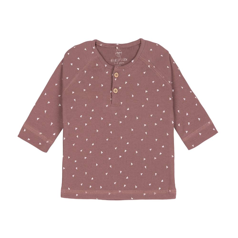 Lässig Baby Langarmshirt - Bio Baumwolle, Triangle, Cinnamon 50% Rabatt für begrenzte Zeit