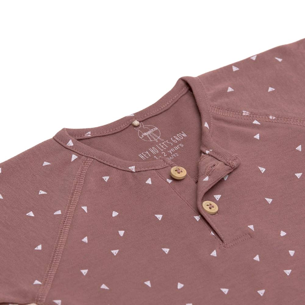 Lässig Baby Langarmshirt - Bio Baumwolle, Triangle, Cinnamon 50% Rabatt für begrenzte Zeit