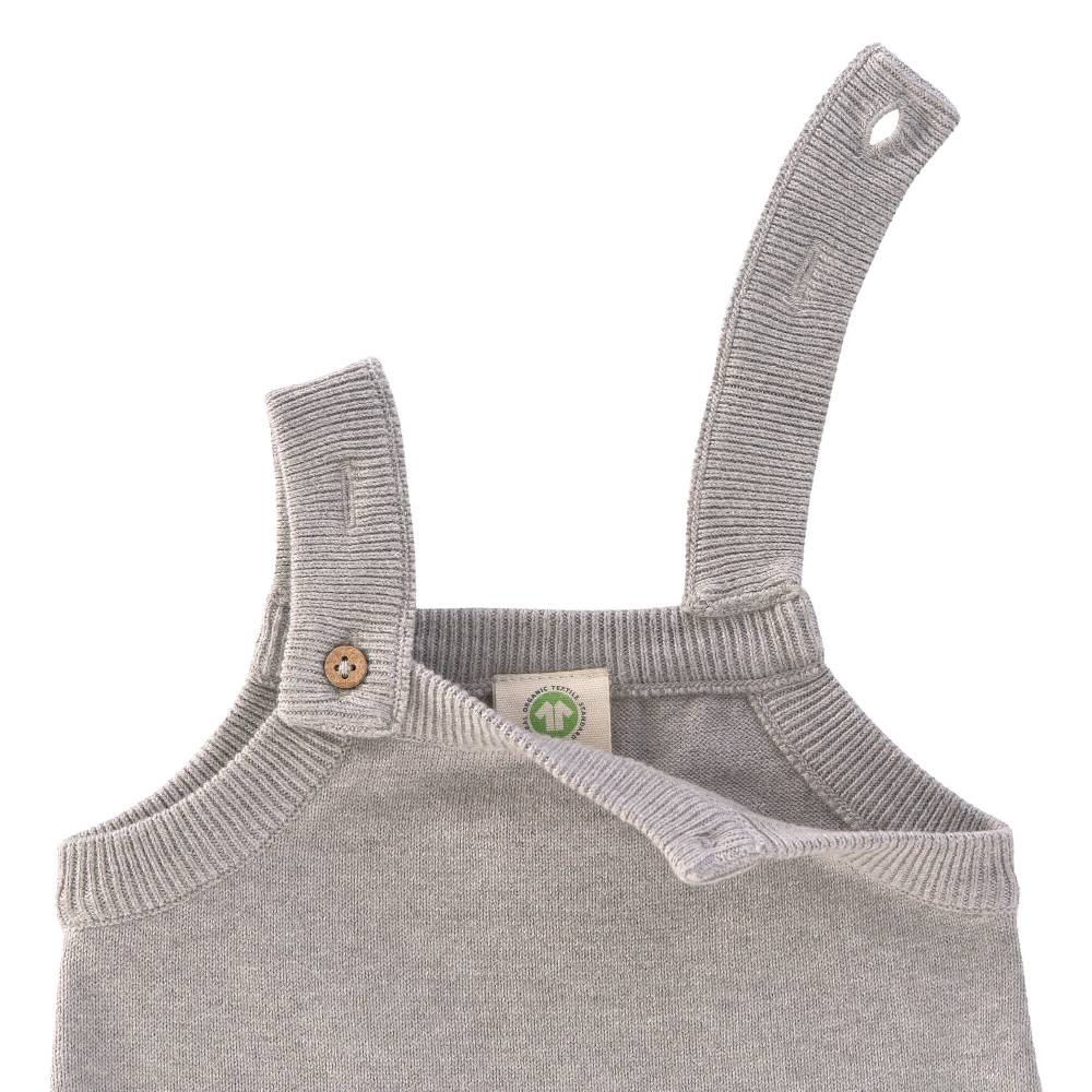Lässig Baby Strampler - gestrickter Jumpsuit, Grau Online