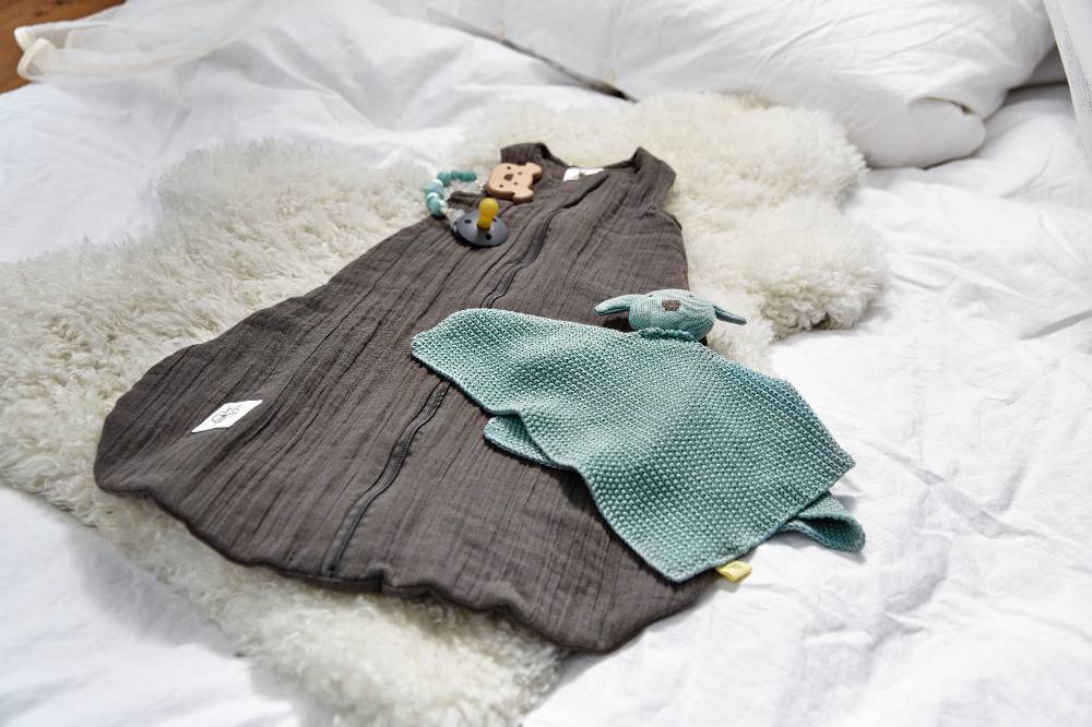 Lässig Baby Sommerschlafsack Tog 1 - Bio Baumwolle, Anthrazit Outlet