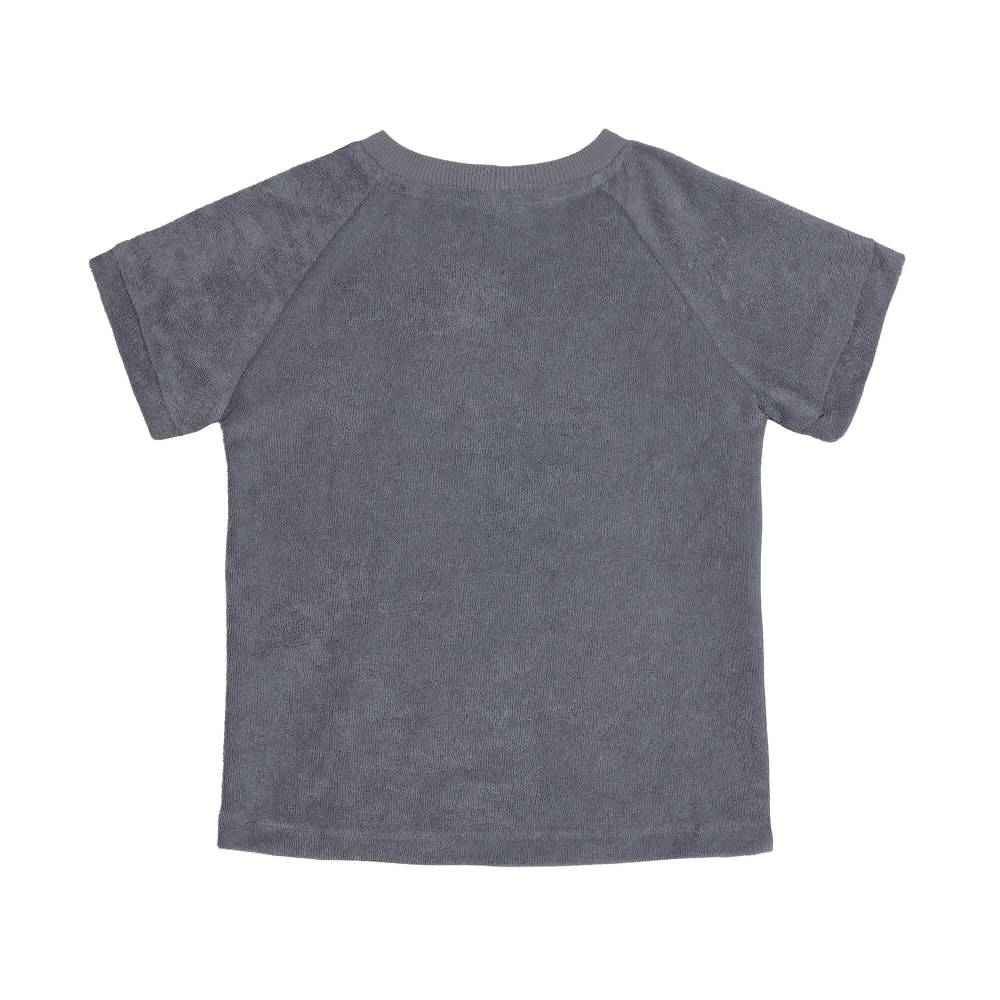 Lässig Frottee T-Shirt Kinder, Anthrazit Auslauf