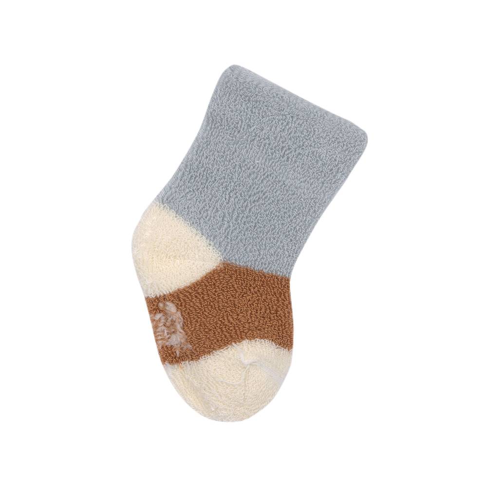 Lässig Frottee Socken Kinder (3er Set), Hellblau Karamell Schlussverkauf