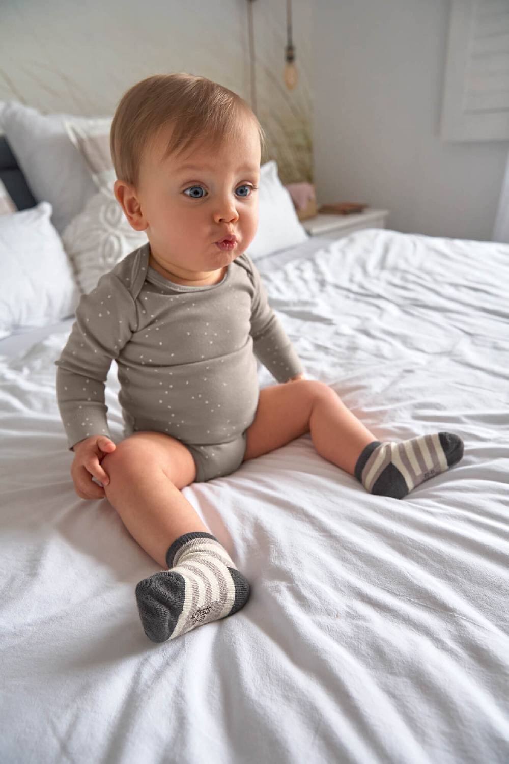 Lässig Kinder Socken 3er-Set, Anthrazit Taupe Fabrikverkauf