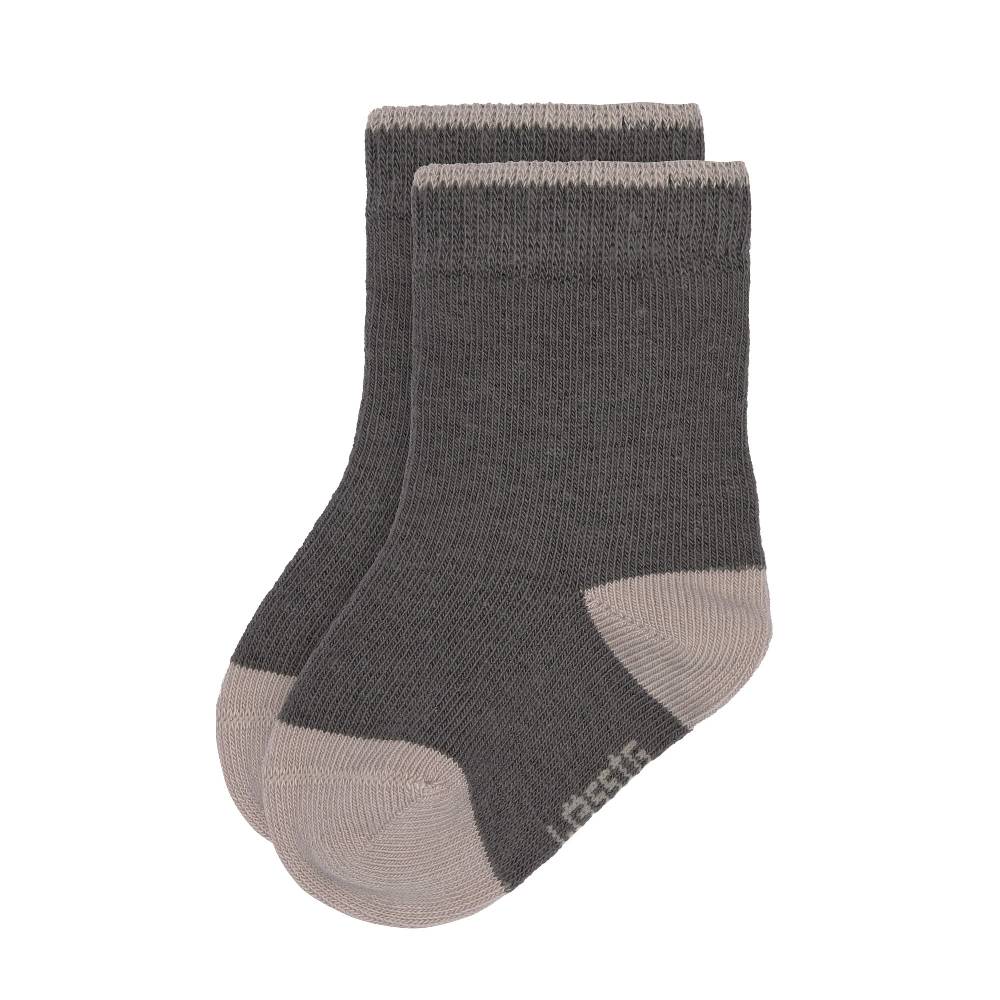 Lässig Kinder Socken 3er-Set, Anthrazit Taupe Fabrikverkauf