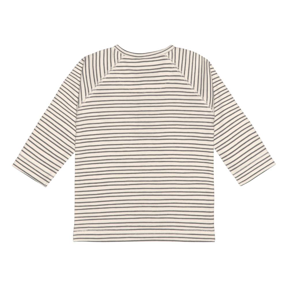 Lässig Baby Langarmshirts - Bio Baumwolle, Striped, Grau Flash Sale