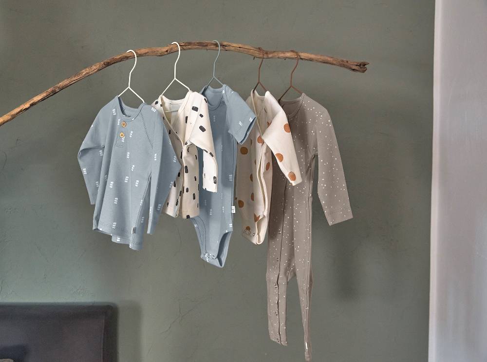 Lässig Baby Body langarm - Bio Baumwolle, Blocks, Hellblau Valentinstagsangebot