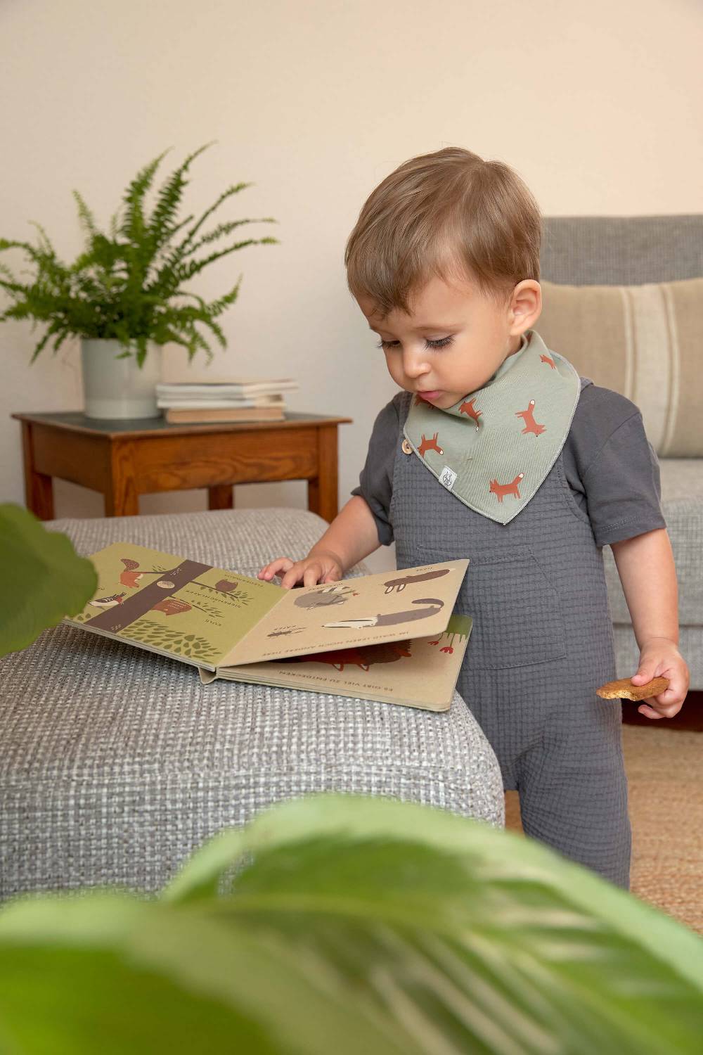 Lässig Dreieckstuch Baby (2 Stk) - Bandana, Little Forest Fuchs Jubiläumsangebot