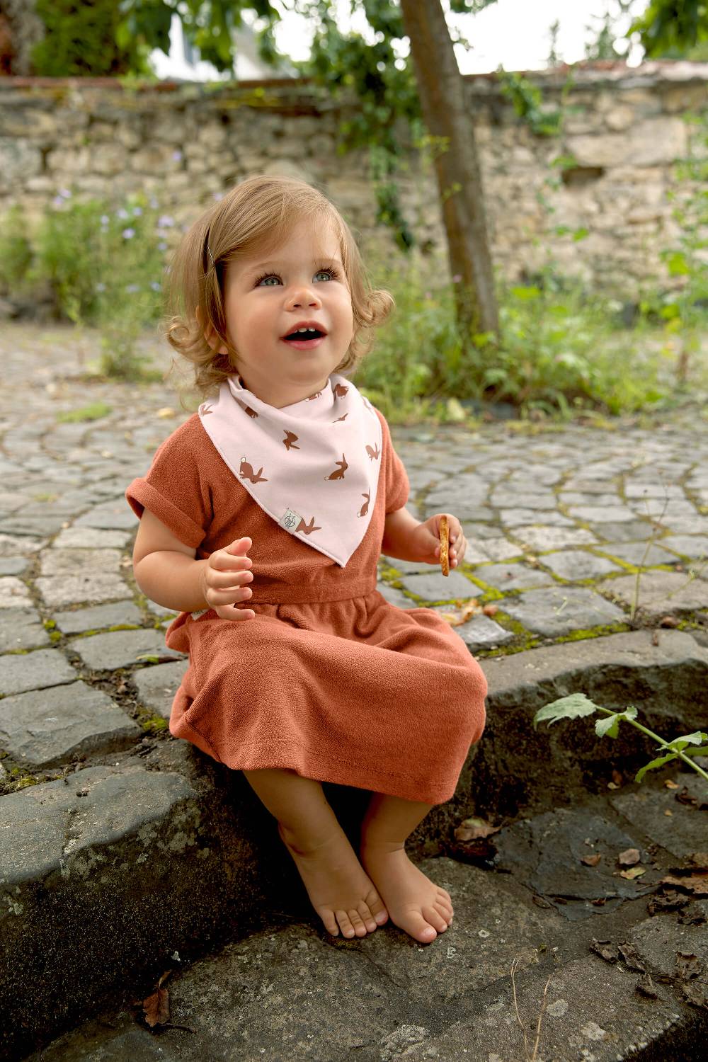 Lässig Dreieckstuch Baby (2 Stk) - Bandana, Little Forest Hase Lagerräumung