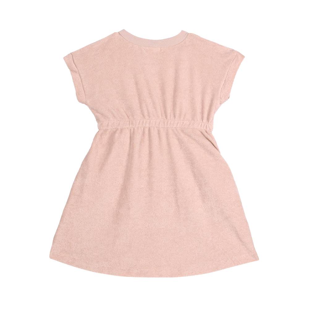 Lässig Frottee Kleid Kinder - Powder Pink, Rosa Zeitlich begrenztes Angebot