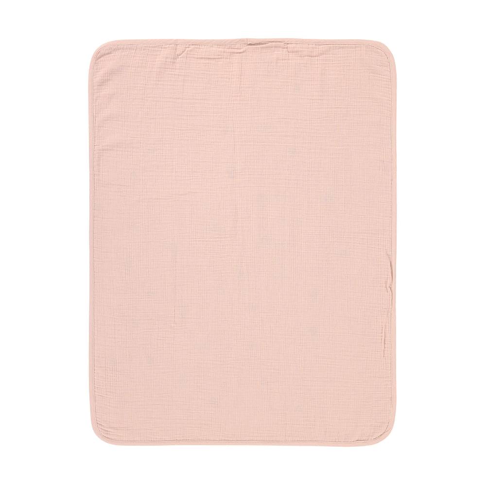 Lässig Babydecke - Bio Baumwolle, Powder Pink, Rosa Große Rabatte