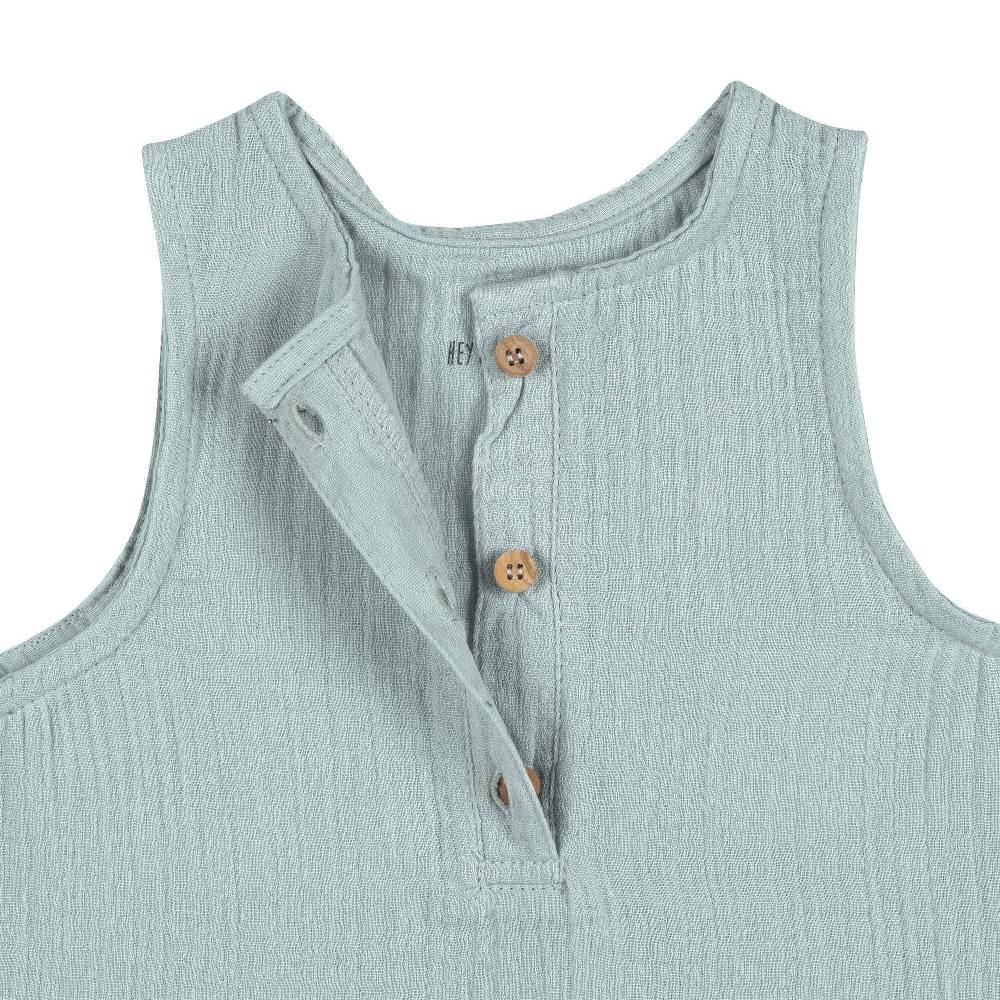 Lässig Musselin Jumpsuit - Bio Baumwolle, Silbergrau Neuheiten