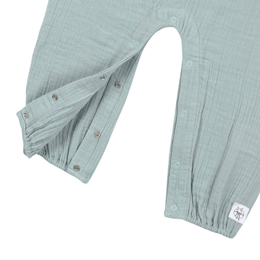Lässig Musselin Jumpsuit - Bio Baumwolle, Silbergrau Neuheiten