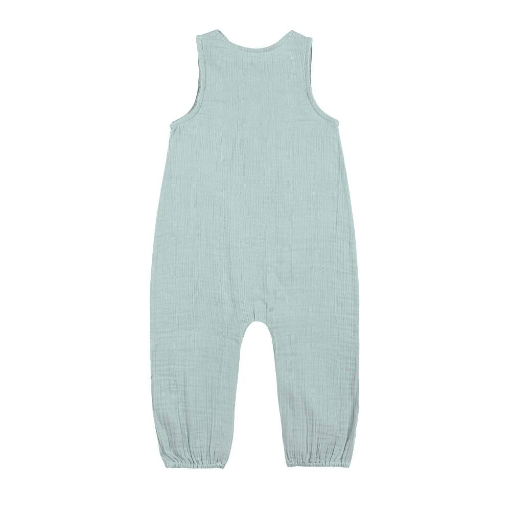 Lässig Musselin Jumpsuit - Bio Baumwolle, Silbergrau Neuheiten