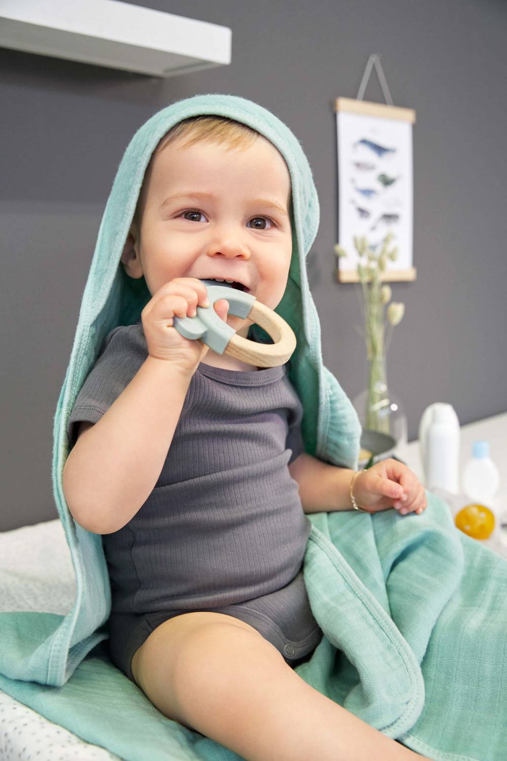 Lässig Greifling mit Beißhilfe - Teether Ring, Little Chums Cat Begrenzte Freigabe