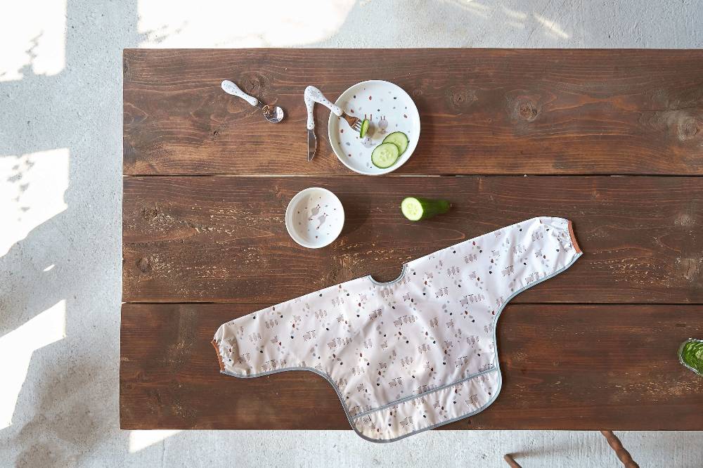 Lässig Ärmellätzchen (2 Stk) - Long Sleeve Bib, Tiny Farmer Schaf Super Rabatt